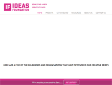Tablet Screenshot of ideasfoundation.org.uk